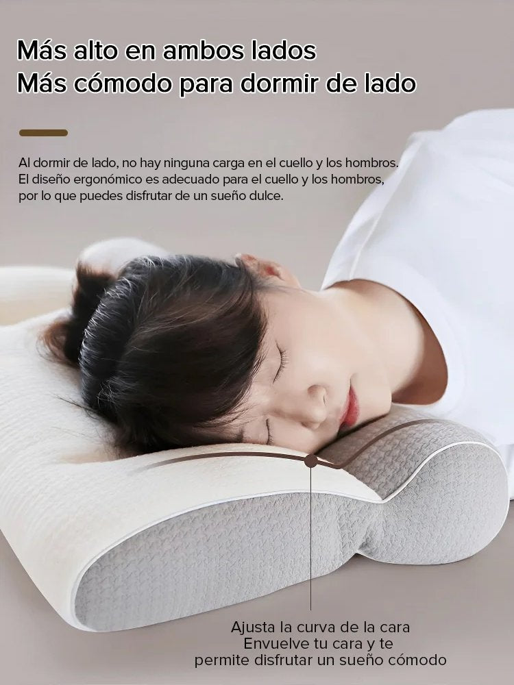 Diseño integrado de zona cómoda para dormir almohada de plumas de ganso - Color azul