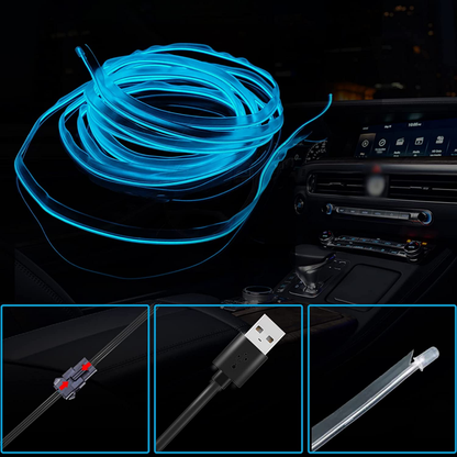 LED interior Coche Neón USB